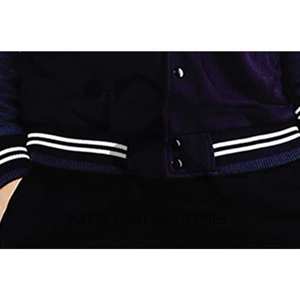 RMI personnalisé hommes grande taille Letterman vestes avec col montant OEM broderie patchs enduit traitement - Product Image 5