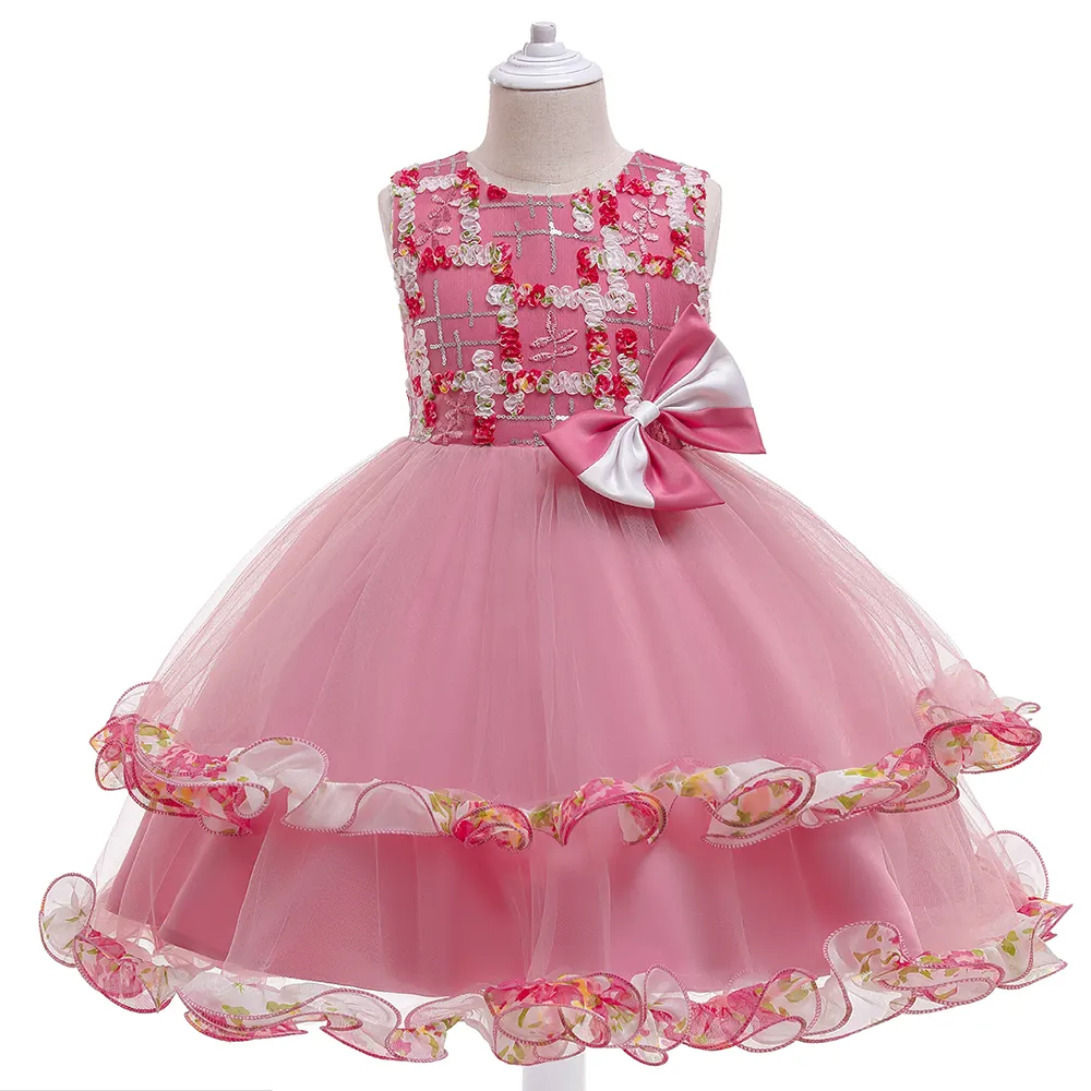 MQATZ Hochwertige elegante Mädchen Prinzessin Kleid Kinder Hochzeits kleid Blume Mädchen Geburtstags feier Kleider