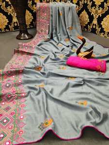 ชุดแต่งกายในเทศกาลที่ได้รับความนิยมมากที่สุดผ้าคอตตอนผ้าไหมลายส่าหรีกับเสื้อสตรี - Product Image 4