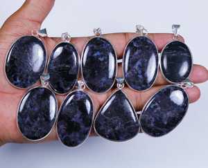 Amazing Natural Gabru jaspe colgante de bisel superpuesto de plata de piedras preciosas sueltas - Product Image 2