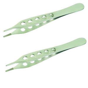Pinzas Quirúrgicas Agudas de Disección Adson, Sin Dientes, de Acero Inoxidable, Manuales, 120 mm de Largo, Quirúrgicas, ASC-003, Certificación CE, Dentales - Product Image 4