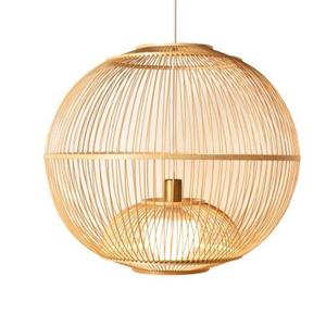 TENDANCE CHAUDE! Lampe à suspension ronde en bambou tissé écologique fabriquée à la main au Vietnam - Product Image 4