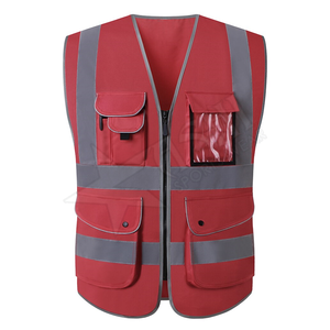 Veste de travail réfléchissante Orange, gilet de sécurité haute visibilité avec poches vestes réfléchissantes veste imperméable haute visibilité - Product Image 4