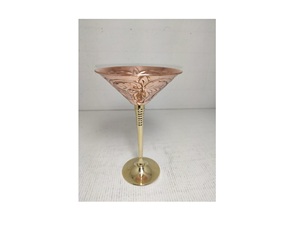 Copper <b>Goblet</b> Wine <b>Glass</b> with Custom Logo Colored Engraving for Water - Product Image 6