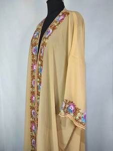 Wholesale Clothing Woman's Cotton Embroidered Long <b>Kimono</b> Bohemian <b>Women</b> Yellow <b>Kimono</b> - Product Image 4