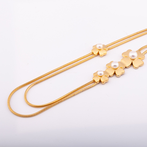 สูงแฟชั่นเครื่องประดับสำหรับผู้หญิงสร้อยคอทองเครื่องประดับสร้อยคอดอกไม้ราคาที่เหมาะสมจากประเทศไทยผู้ผลิต - Product Image 4