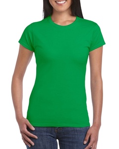 Camisetas Casuales Lisas de Cuello Redondo para Mujer al por Mayor, Tallas Grandes, Color Sólido, 100% Algodón, Decoración Bordada - Product Image 1
