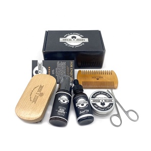Yozeal OEM Custom Logo Package uomo <span class=keywords><strong>barba</strong></span> toelettatura <span class=keywords><strong>Kit</strong></span> di <span class=keywords><strong>rasatura</strong></span> con forbici pettine <span class=keywords><strong>barba</strong></span> olio balsamo - Product Image 6