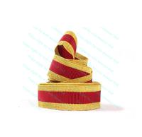 Bande de tissu doré cérémoniel avec bande rouge en mylar |   Robe confortable personnalisable en termes de couleur et de taille