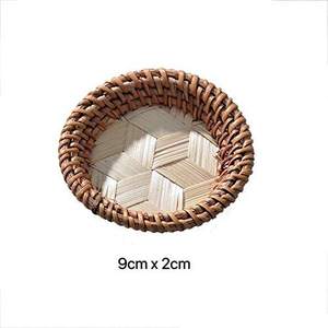 Atractivo Mantel Individual de Ratán Tejido con Acabado Natural, Perfecto para Accesorios de Cocina y Elegantes Decoraciones de Mesa para Bodas - Product Image 2