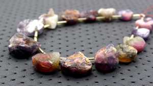 พลอยทัวร์มาลีนธรรมชาติ14ชิ้น,อัญมณีรูปหัวใจผิวขรุขระงานแฮนด์เมด - Product Image 3