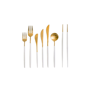 Vajilla de acero inoxidable, juego de cubiertos, cuchillo, tenedor, servidor, utensilios de cocina, lo mejor para el hogar, hoteles, restaurantes - Product Image 1