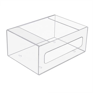 Роскошный изготовленный на заказ акриловый чехол для салфеток для лица, C складной диспенсер для бумаги для ресторанов, прозрачный держатель для салфеток - Product Image 4