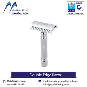 Maquinillas de Afeitar de Seguridad de Doble Filo, No Desechables, con Certificación ISO, Personalizadas/Madhav Metal, Proveedor Indio, para Hombre, 10 Piezas MOQ - Product Image 3