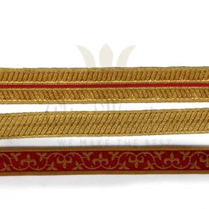 Ceremonial Gold Braided Lace Trims and <b>Ribbons</b> Ceremonial Uniform | Factory Made Braids Laces and <b>Ribbons</b> for CeremonialUniforms - Product Image 5