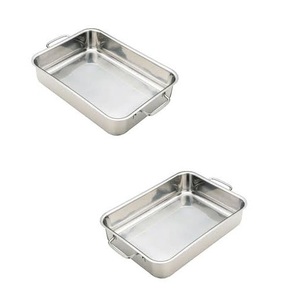 Bandeja Rectangular de acero inoxidable, bandeja personalizada de alta calidad, estilo clásico, el mejor precio - Product Image 1