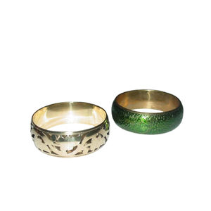 Pulsera de joyería de latón de estilo clásico de tendencia con incrustaciones de ajuste de garra Simple de moda con gemas inspiradoras Motivo del tesoro - Product Image 6