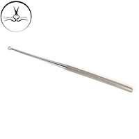 Kit d'aiguilles extracteurs de points noirs et d'acné en acier inoxydable argenté, 15 cm, pour le traitement de l'acné