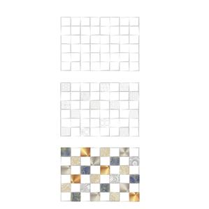 Azulejos decorativos de baño y cocina de diseño cuadrado puro 300x450mm - Product Image 1
