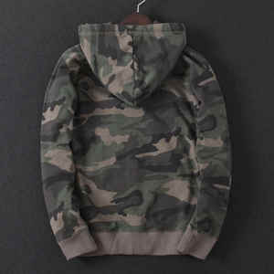 Personnalisable Unisexe Oversize Camouflage Hoodie Street Wear Blank Sweatshirts avec Doublure Polaire pour Adultes - Product Image 2
