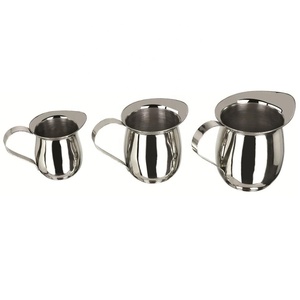 แก้วนมและเหยือกกาแฟสแตนเลสสตีลแบบคลาสสิกขายดี เป็นมิตรกับสิ่งแวดล้อม - Product Image 1