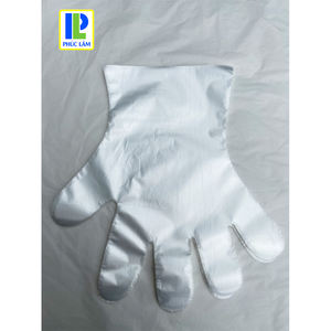 High Quality Transparent Embossed HDPE Disposable Gloves 0.6g Summer All Seasons Made in Vietnam - Product Image 3