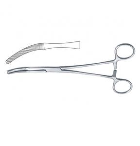Forceps manuel en acier pour hystérectomie péritonéale Baby-Mikulicz - L'instrument chirurgical essentiel - Product Image 2