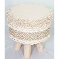 Nouveau métier à main tabouret de chaise en bois pour salon assis ensemble de console d'incrustation d'os ottoman gonflé pour repose-pieds meubles