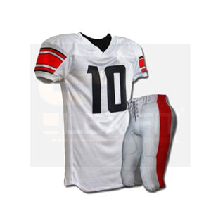 Uniforme de football de bonne qualité avec design personnalisé, ensembles d'uniformes de football américain en polyester - Product Image 5