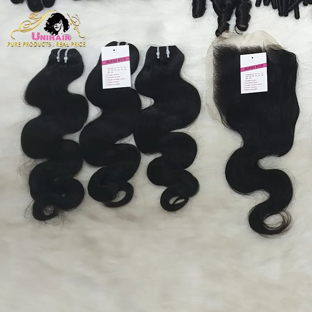 Best Seller Cambodian Hair Body Wave Style 100% Raw Unprocessed Weft Body Wave Hair Manufacturer