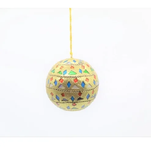 Trang Trí Bóng Đồ Trang Trí Quà Tặng Ấn Độ Handmade Lac Đính Cườm Vật Liệu Đồ Trang Trí Trang Trí Nội Thất Treo Tường Quả Bóng Trang Trí Giáng Sinh