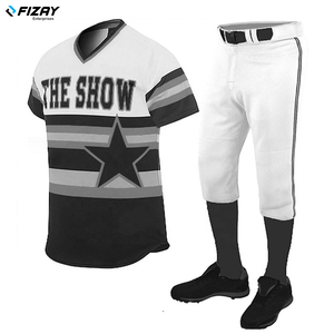 FIZAY ENTERPRISES Uniformes de baseball entièrement personnalisés, confortables, coupe régulière, vêtements de sport sublimés pour les porteurs - Product Image 4