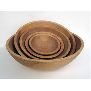 ชามเสิร์ฟแป้งทำจากไม้ชามใส่แป้งสำหรับโรงแรมและร้านอาหารขายส่งมีขนาดแตกต่างกัน - Product Image 2