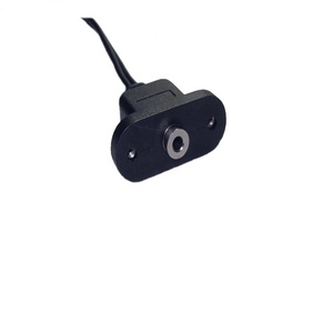 Cable de Audio y Video de 3.5mm con Cubierta de PVC, Montaje en Panel, Blindaje Trenzado, Negro, RoHS, para Conductor de Cobre Desnudo, Altavoz - Product Image 2