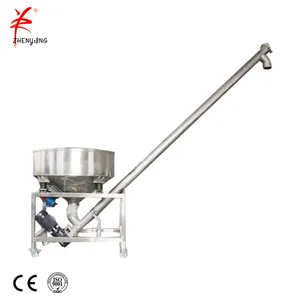 Nghiêng worm vít feeder với phễu