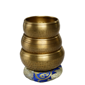 Juego de cuencos tibetanos con mazo de sonido de alquimia grande hecho a mano de Nepal, cuenco para cantar hecho a mano de diseño tradicional de Nepal - Product Image 4