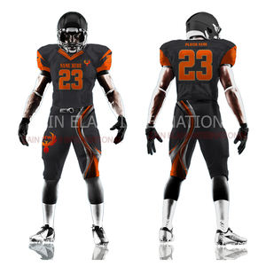 Vente en gros 2024 personnalisé prix usine haute qualité respirant 100% polyester maillot de football américain personnalisé Sublimation hommes - Product Image 3