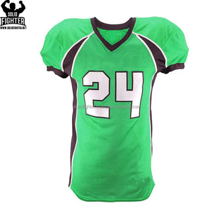 Venta de Fábrica, MOQ Bajo, Diseño Personalizado, Impresión por Transferencia de Calor, Transpirable, Secado Rápido, Jersey de Fútbol Americano - Product Image 2
