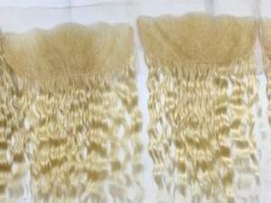 613บลอนด์ด้านหน้าลูกไม้บางละเอียด HD ติดหนังกำพร้าผมตรงขนมิงค์คุณภาพสูง4x4 - Product Image 4