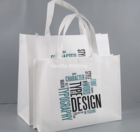 Sacs d'épicerie réutilisables écologiques en tissu Non tissé recyclé avec poignées douces et confortables, fournisseur vietnamien Haplast
