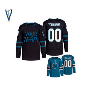 Hermoso diseño de hockey sobre hielo al por mayor 100% poliéster transpirable Ajuste rápido conjuntos personalizados equipo personalizado Unisex de talla grande - Product Image 6