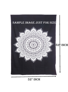 Bông tấm thảm tường treo đứng voi bàn chải Mandala bedspread bảng vải handmade nhiều màu bởi Ấn Độ consigners - Product Image 6