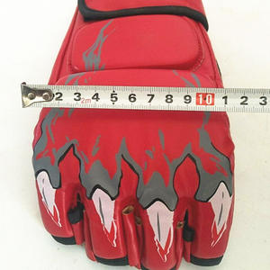 Guantes de Cuero de Alta Calidad para MMA, Boxeo, Grappling, Entrenamiento, Kickboxing, Sparring, Rellenos de Arena, Medios Dedos - Product Image 4