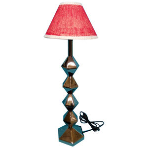 Lámpara de mesita de noche de lujo, diseño clásico y elegante, hecha a mano, con logotipo único personalizado, estampado de cobre antiguo - Product Image 5