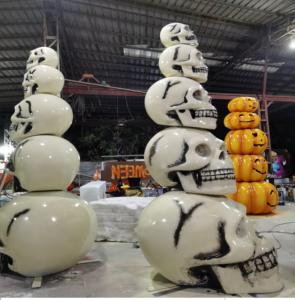 Entrée de Skullen <span class=keywords><strong>pour</strong></span> Halloween, entrée de conception de Skullen de 3.5M, belles conceptions de Skullen d'entrée - Product Image 3