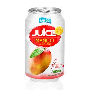 Bebida Personalizable en Lata de Aluminio de 330 ml con NFC, Sabor a Mango Tropical Puro, Esterilizada, Certificada por HACCP, Jugo de Frutas y Verduras OEM - Product Image 2