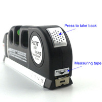 Règle de mesure linéaire, lignes transversales 8ft niveau Laser de nivellement Pro 3 outils