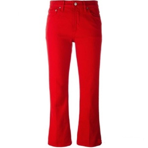 กางเกงยีนส์ขายาวทรงตรงขนาดพลัสไซส์สำหรับผู้หญิงกระเป๋าขาดพอดีตัว - Product Image 1