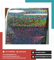 Échantillon Gratuit - Ruban Adhésif Monoface Acrylique PET Métallisé Argent Lavable Imperméable Effet Arc-en-ciel Holographique Chaud 100m