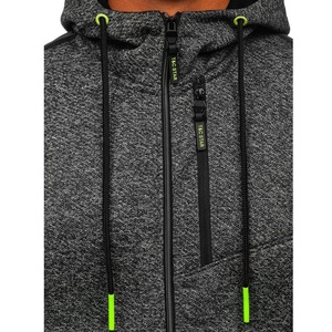 ชุดเสื้อมีฮู้ดสวมหัวแขนยาวของผู้ชาย OEM 50% 50% ผ้าฝ้ายโพลีเอสเตอร์พิมพ์ลายไซส์ใหญ่พิเศษเสื้อผ้าฤดูหนาวย้อมเรียบ6XL ฟรี - Product Image 4